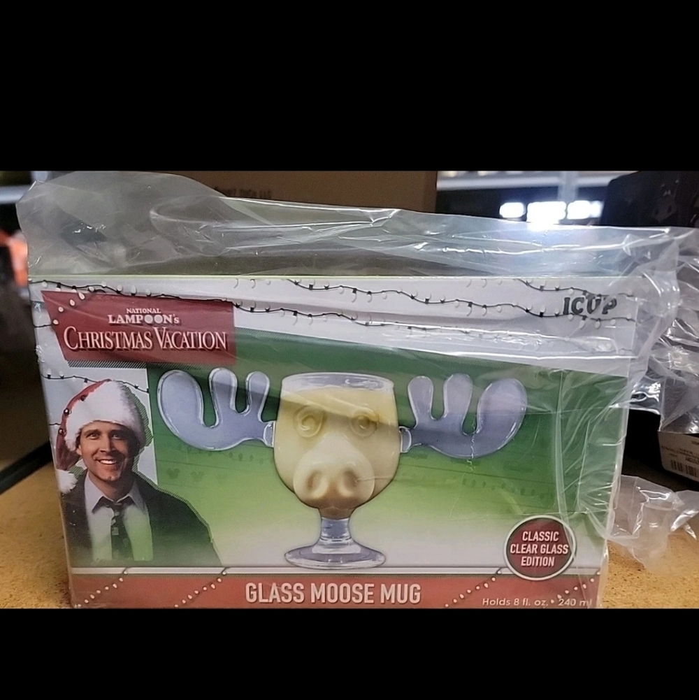 Glass Moose Mug National Lampoons Christmas Vacation Novelty New Quick Ship!